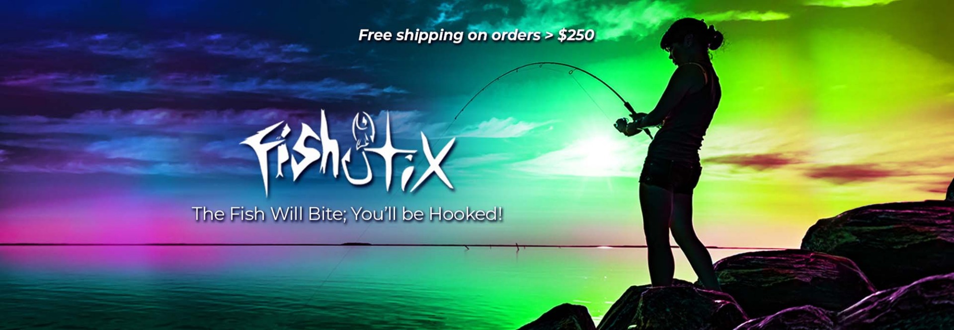 Custom Fishing Rod Decals - Free Shipping